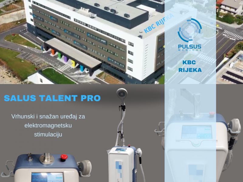 Naš vrhunski i snažan uređaj za elektromagnetsku stimulaciju pod nazivom Salus Talent Pro od sada će imati priliku koristiti pacijenti KBC Rijeka na novootvorenoj lokaciji na Sušaku.