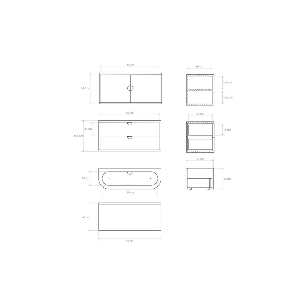 Ikon Drawer 2M