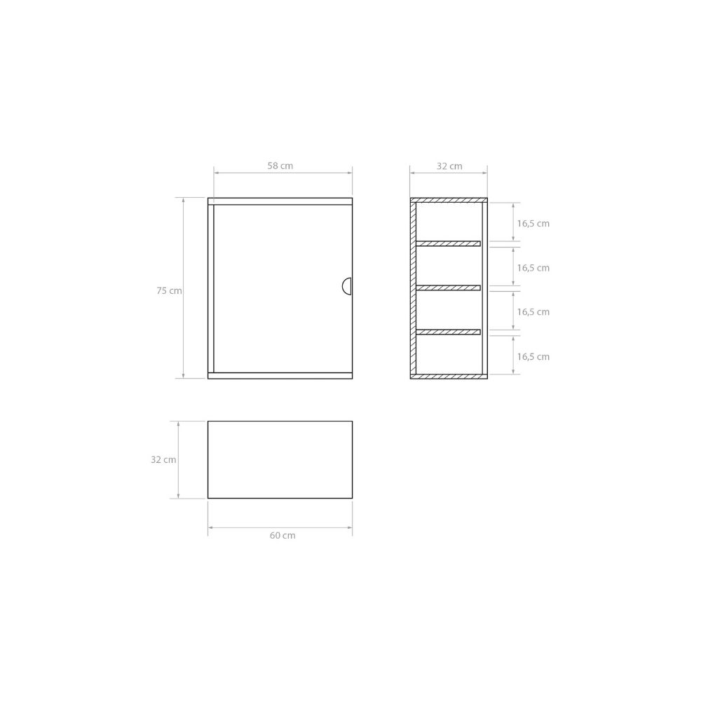 Ikon Wall Closet L